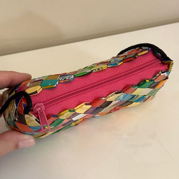 Colorful Candy Gum Wrapper Purse Shoulder Crossbody Bag Handmade Recycled Small - Picture 4 of 8